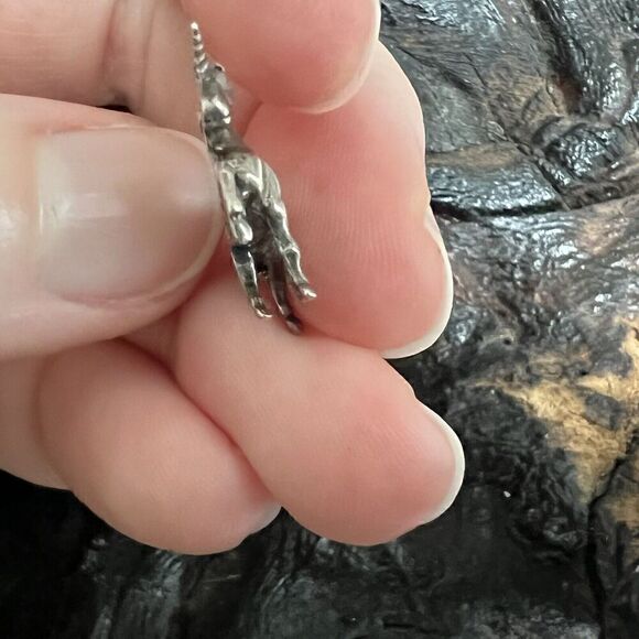 Vintage Sterling Silver Charm Unicorn Magical Whimsical Fairytale Story - Picture 6 of 9